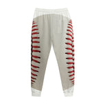 Baseball Stitching Print Jogger Pants