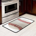 Baseball Stitching Print Kitchen Mat