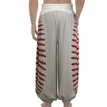 Baseball Stitching Print Lantern Pants