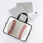 Baseball Stitching Print Laptop Sleeve With Handle