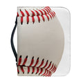 Baseball Stitching Print Leather Bible Cover