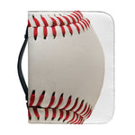 Baseball Stitching Print Leather Bible Cover