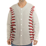Baseball Stitching Print Long Sleeve Baseball Jersey