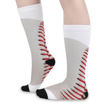 Baseball Stitching Print Long Socks