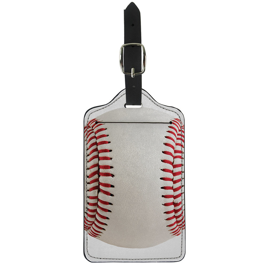Baseball Stitching Print Luggage Tag