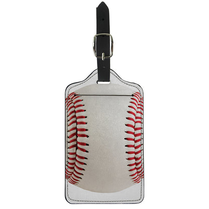 Baseball Stitching Print Luggage Tag