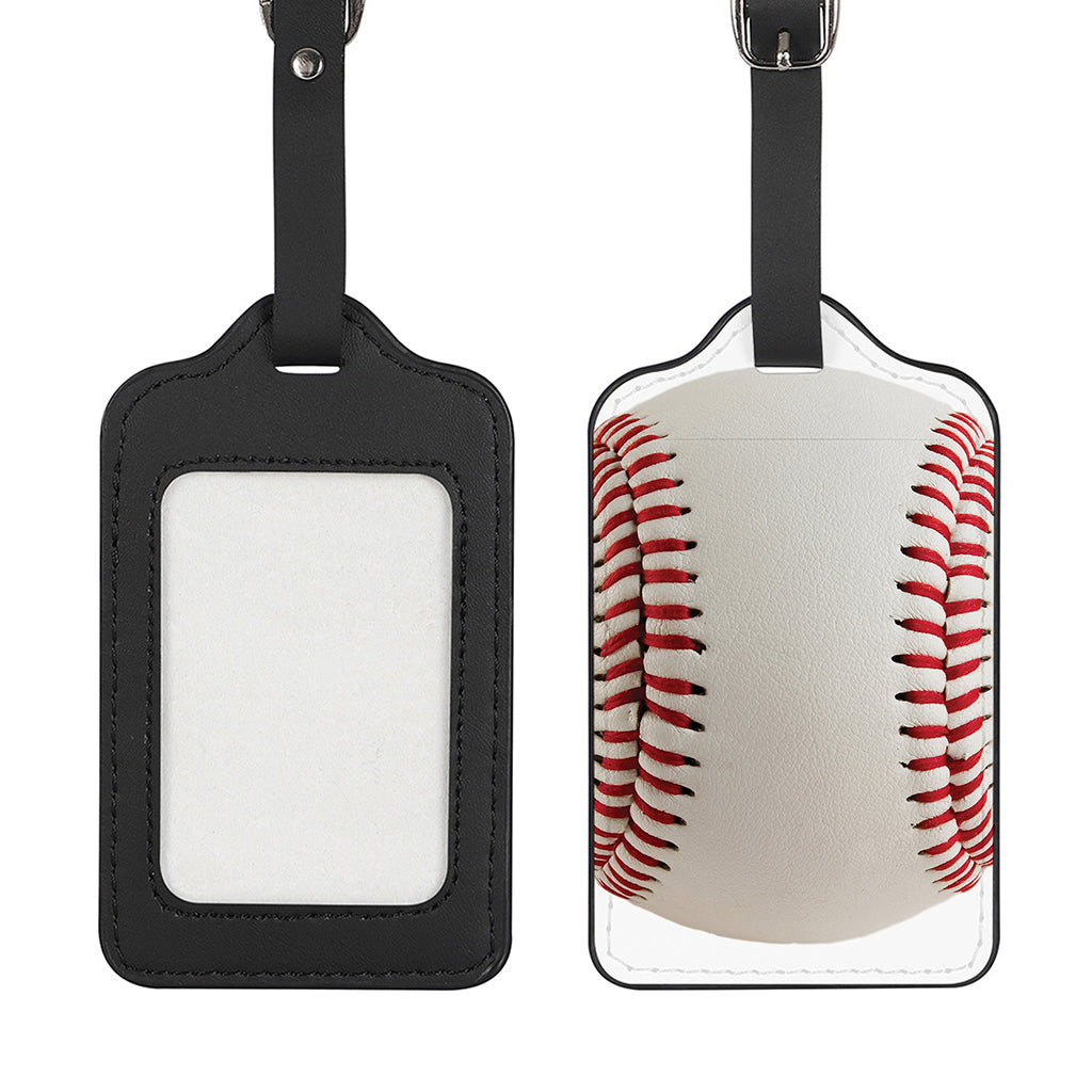 Baseball Stitching Print Luggage Tag