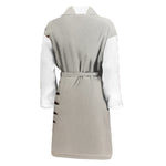 Baseball Stitching Print Men's Bathrobe