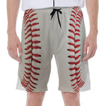 Baseball Stitching Print Men's Beach Shorts