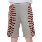 Baseball Stitching Print Men's Beach Shorts