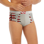 Baseball Stitching Print Men's Briefs