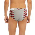 Baseball Stitching Print Men's Briefs