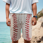 Baseball Stitching Print Men's Cargo Shorts