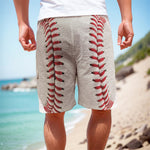 Baseball Stitching Print Men's Cargo Shorts