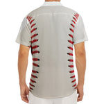 Baseball Stitching Print Men's Deep V-Neck Shirt