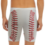 Baseball Stitching Print Men's Long Boxer Briefs