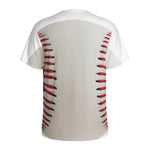 Baseball Stitching Print Men's Sports T-Shirt