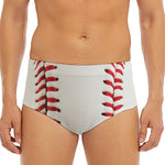 Baseball Stitching Print Men's Triangle Swim Briefs