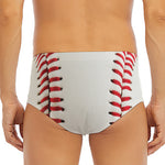 Baseball Stitching Print Men's Triangle Swim Briefs