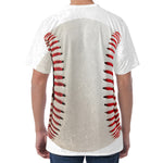 Baseball Stitching Print Men's Velvet T-Shirt