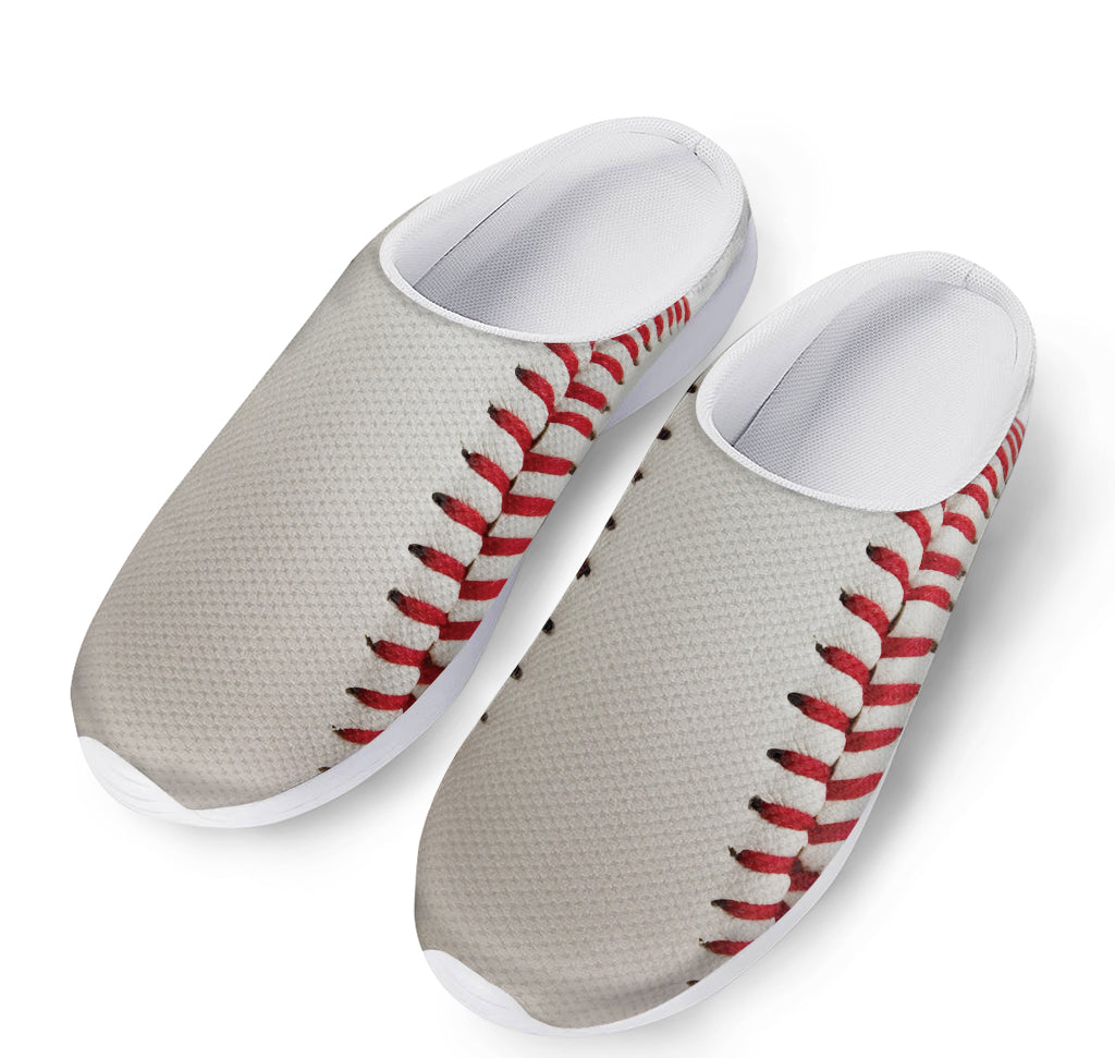 Baseball Stitching Print Mesh Casual Shoes