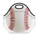 Baseball Stitching Print Neoprene Lunch Bag