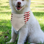 Baseball Stitching Print Over The Collar Dog Bandana