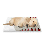 Baseball Stitching Print Pet Cooling Mat Cover