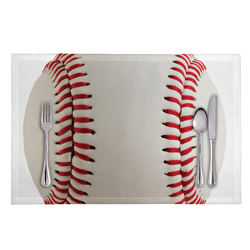 Baseball Stitching Print Placemat