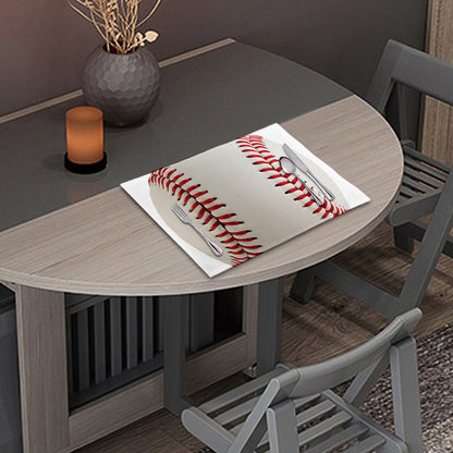 Baseball Stitching Print Placemat