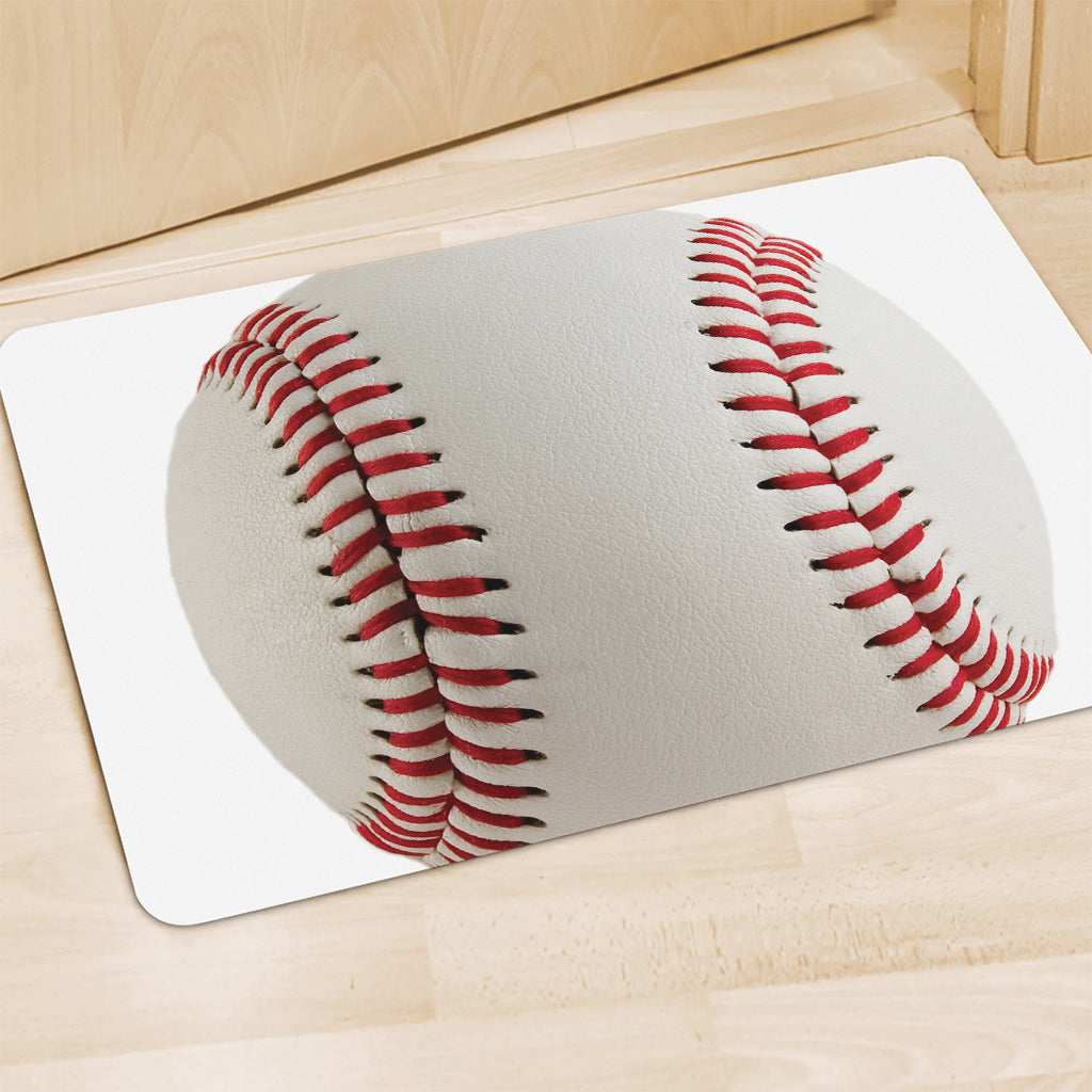 Baseball Stitching Print Polyester Doormat