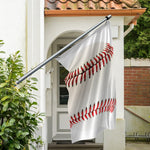 Baseball Stitching Print Polyester Flag