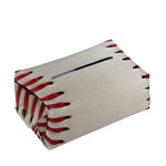 Baseball Stitching Print Rectangle Tissue Box Cover