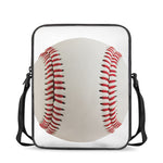 Baseball Stitching Print Rectangular Crossbody Bag