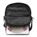 Baseball Stitching Print Rectangular Crossbody Bag