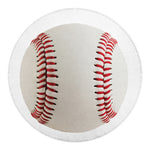 Baseball Stitching Print Round Blanket