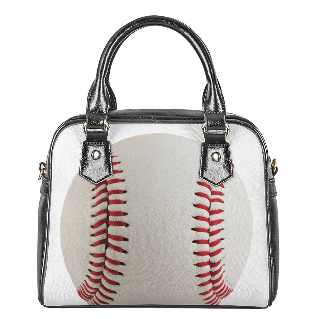 Baseball Stitching Print Shoulder Handbag