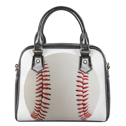 Baseball Stitching Print Shoulder Handbag