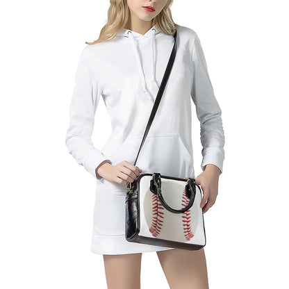 Baseball Stitching Print Shoulder Handbag