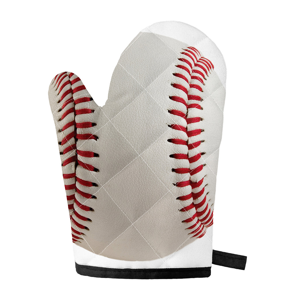 Baseball Stitching Print Single Oven Mitt