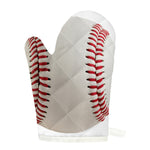 Baseball Stitching Print Single Oven Mitt