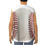 Baseball Stitching Print Sleeveless Baseball Jersey