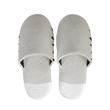 Baseball Stitching Print Slippers