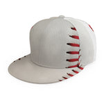 Baseball Stitching Print Snapback Cap