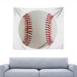 Baseball Stitching Print Tapestry