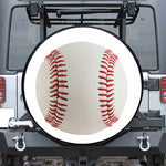 Baseball Stitching Print Tire Cover