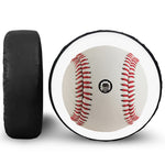 Baseball Stitching Print Tire Cover With Camera Hole