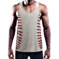 Baseball Stitching Print Men's Workout Tank Top
