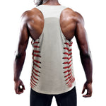 Baseball Stitching Print Training Tank Top