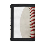 Baseball Stitching Print Trifold Wallet